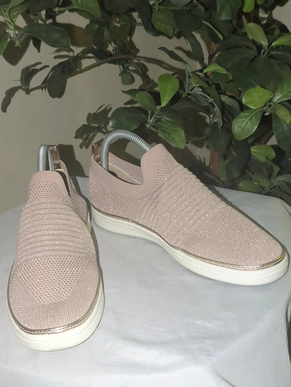 LifeStride Women's Slip-On Knit Sneakers - Blush